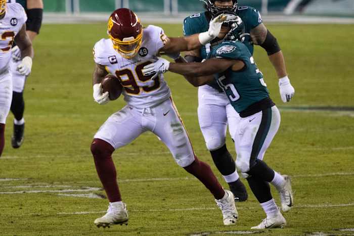 Chase Young Ball Arm © Bill Streicher  2021 Jan 3